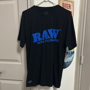 Raw Rolling Papers Black T-Shirt for Men